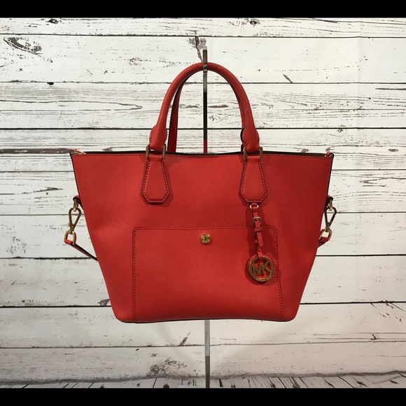 Michael Kors Handbags - Michael Kors Red Tote Purse AUTHENTIC